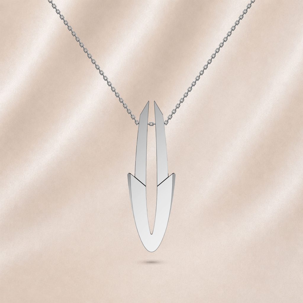 Alternative view of Pendentif Arrow Grand Modèle Or