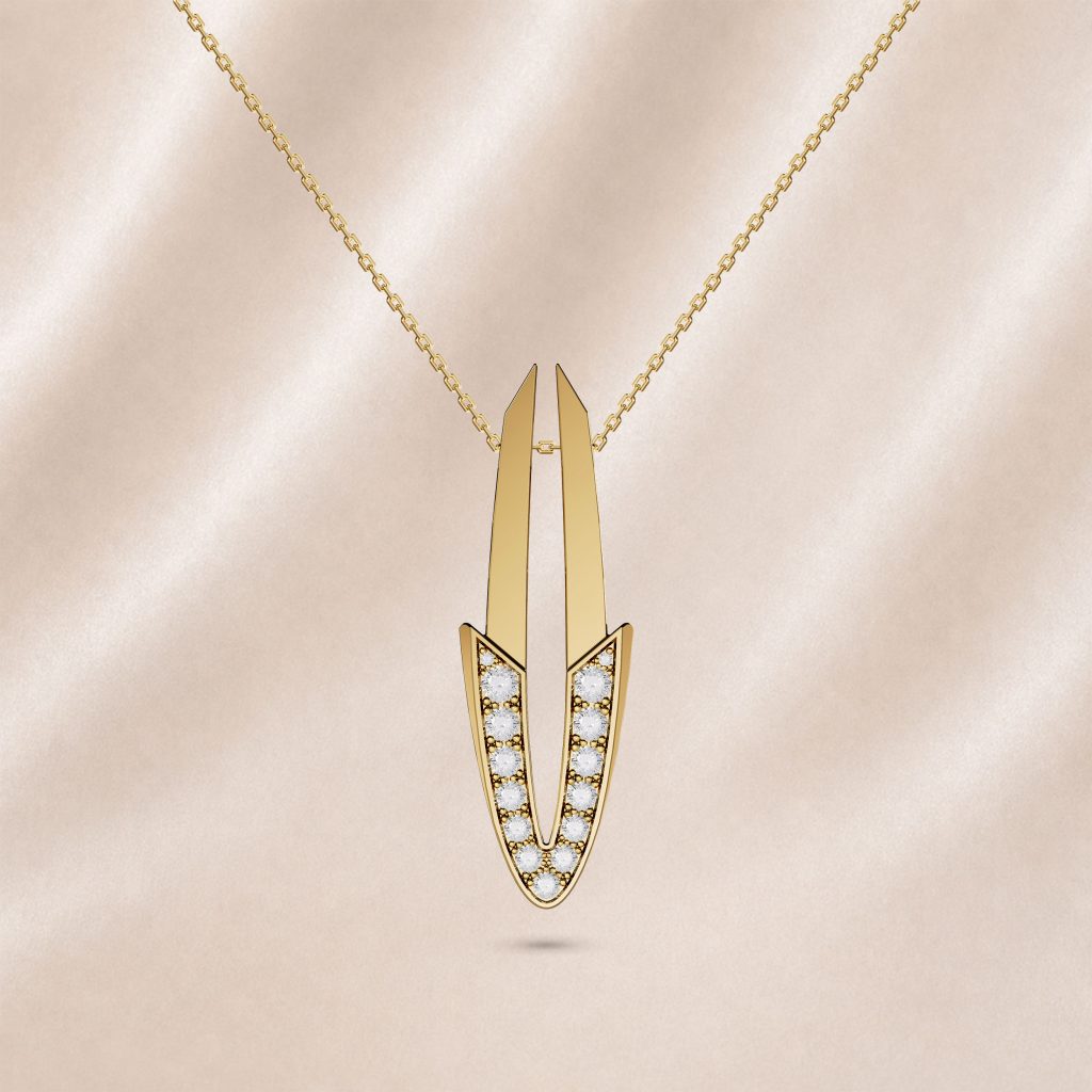 Pendentif Arrow Grand Modèle Diamants