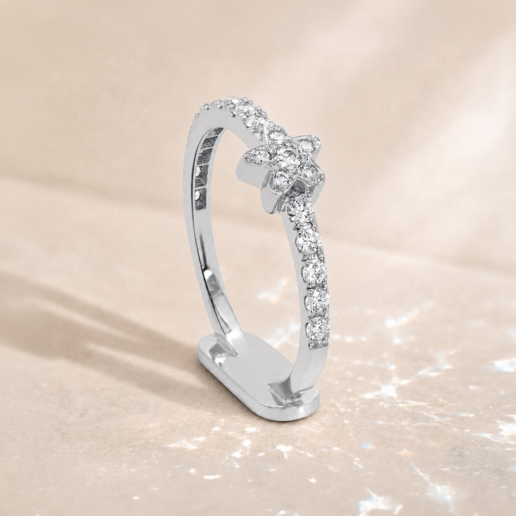 Bague Etoile pavé