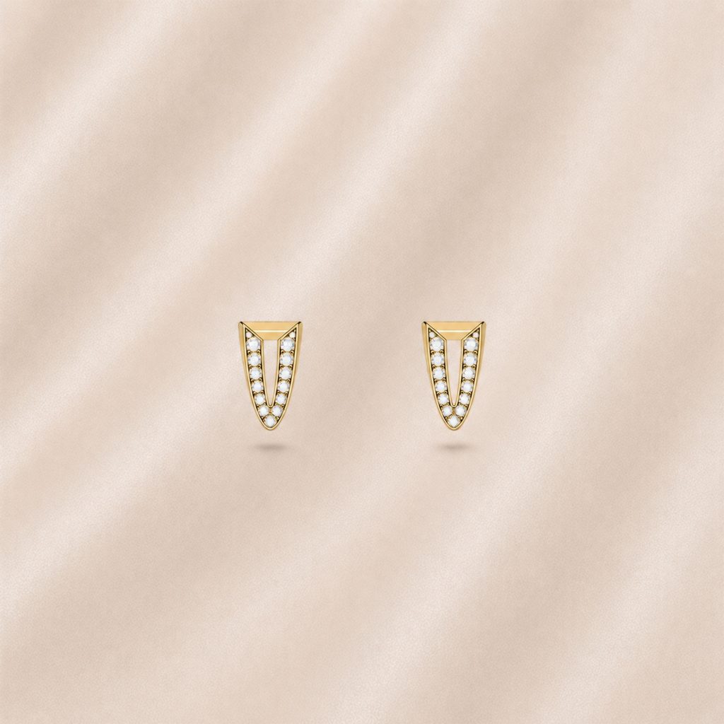 Boucles D'oreilles Arrow Diamants