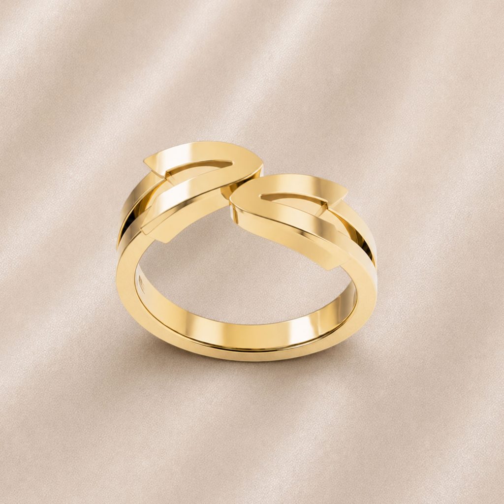 Alternative view of Bague Arrow Toi & Moi